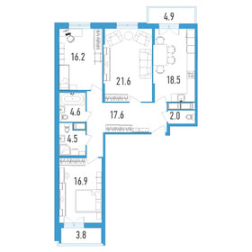 110,1 м², 3-комнатная квартира 23 121 000 ₽ - изображение 14