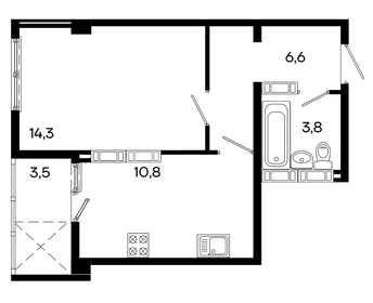 39 м², 1-комнатная квартира 7 215 000 ₽ - изображение 25