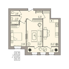 70 м², 2-комнатная квартира 7 150 000 ₽ - изображение 42