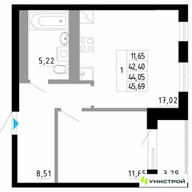 44,1 м², 2-комнатная квартира 3 700 000 ₽ - изображение 129