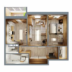 Квартира 65,1 м², 2-комнатная - изображение 2