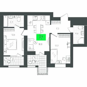 Квартира 70 м², 2-комнатная - изображение 1