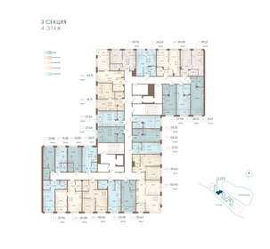 34,6 м², 1-комнатная квартира 18 397 876 ₽ - изображение 35