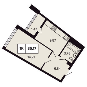 45,2 м², 1-комнатная квартира 14 000 000 ₽ - изображение 33
