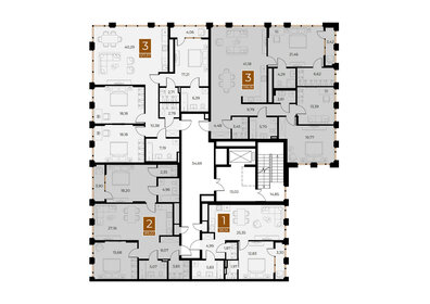 95,4 м², 2-комнатная квартира 19 546 750 ₽ - изображение 69