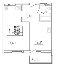 62,3 м², 2-комнатная квартира 6 550 000 ₽ - изображение 96