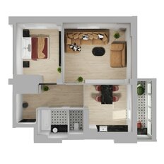 Квартира 59,5 м², 2-комнатная - изображение 3