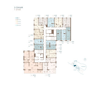 26,5 м², апартаменты-студия 13 307 145 ₽ - изображение 79