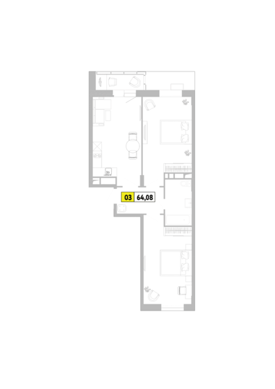65,8 м², 3-комнатная квартира 8 607 948 ₽ - изображение 36
