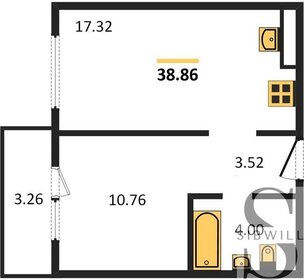 Квартира 38,9 м², 1-комнатная - изображение 1