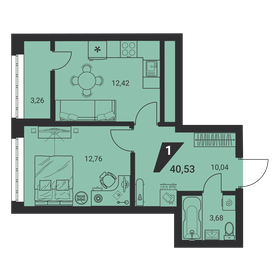 42 м², 1-комнатная квартира 4 580 000 ₽ - изображение 25
