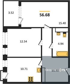 55,6 м², 2-комнатная квартира 8 764 684 ₽ - изображение 27