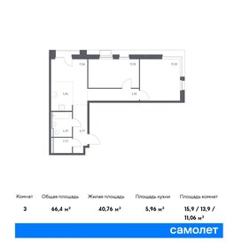 75,3 м², 3-комнатная квартира 24 349 150 ₽ - изображение 29