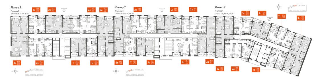 72 м², 2-комнатная квартира 15 120 000 ₽ - изображение 7