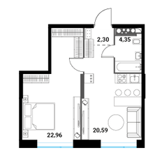 Квартира 50,2 м², 2-комнатная - изображение 2