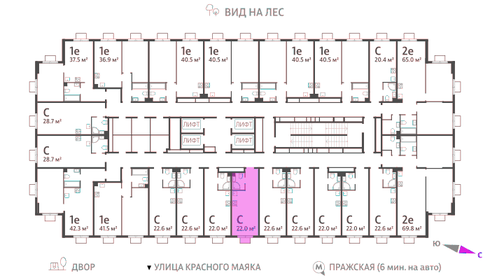 22 м², квартира-студия 8 294 902 ₽ - изображение 31