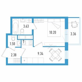 33,5 м², 1-комнатная квартира 5 500 000 ₽ - изображение 110