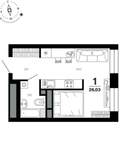 33 м², 1-комнатная квартира 3 250 000 ₽ - изображение 104