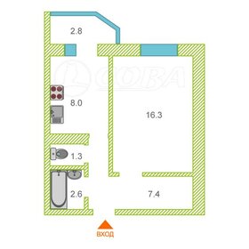 Квартира 36 м², 1-комнатная - изображение 1