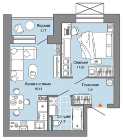 60,1 м², 2-комнатная квартира 6 320 000 ₽ - изображение 69