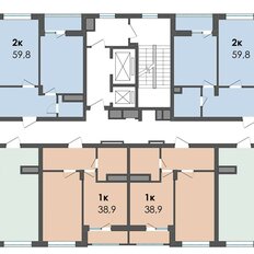 Квартира 59,8 м², 2-комнатная - изображение 3