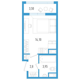 23,2 м², квартира-студия 4 400 000 ₽ - изображение 7