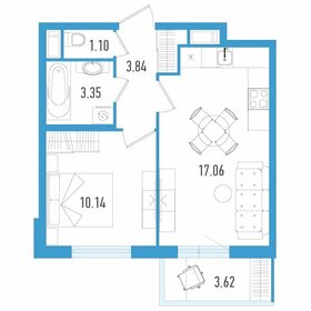 Квартира 36,6 м², 1-комнатная - изображение 1