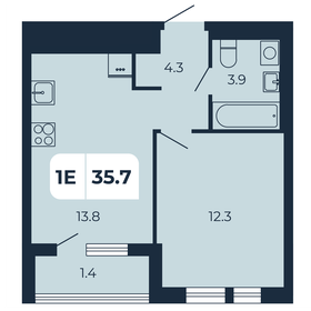 35,7 м², 1-комнатная квартира 4 480 350 ₽ - изображение 28