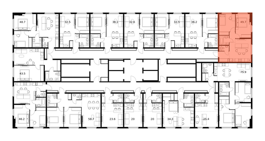 59,8 м², 3-комнатная квартира 7 800 000 ₽ - изображение 131