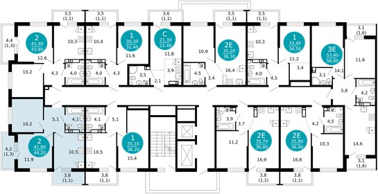 Квартира 44,2 м², 2-комнатная - изображение 2