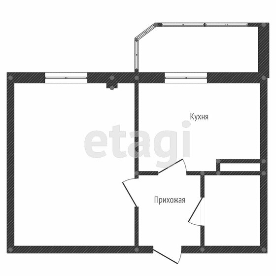 30 м², 1-комнатная квартира 3 300 000 ₽ - изображение 1