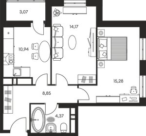 81,6 м², 3-комнатная квартира 10 400 000 ₽ - изображение 84