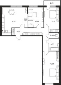 82 м², 3-комнатная квартира 9 500 000 ₽ - изображение 1