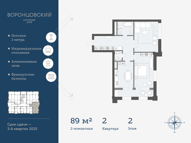 86 м², 2-комнатная квартира 10 300 000 ₽ - изображение 51