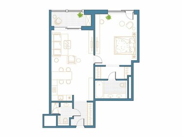 Квартира 80,2 м², 2-комнатные - изображение 1