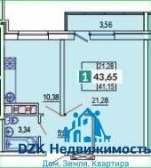 45,3 м², 1-комнатная квартира 3 350 000 ₽ - изображение 44