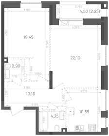 60 м², 2-комнатная квартира 16 500 000 ₽ - изображение 46