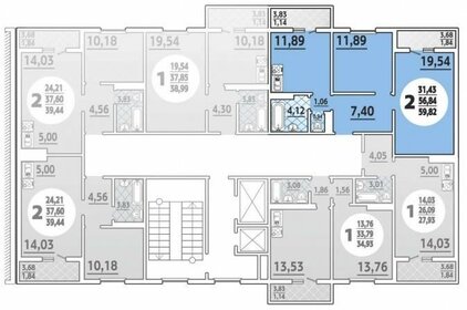 Квартира 60 м², 2-комнатная - изображение 4