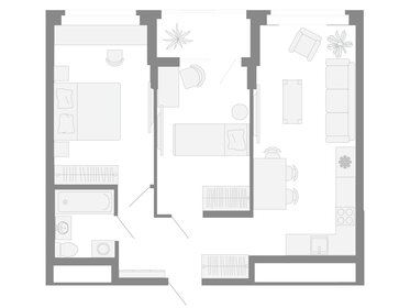 Квартира 55,7 м², 3-комнатная - изображение 2