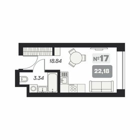 22,2 м², апартаменты-студия 4 440 000 ₽ - изображение 19