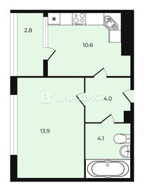 Квартира 34 м², 1-комнатная - изображение 1