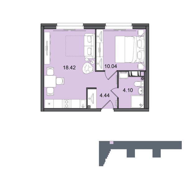 41,4 м², 2-комнатная квартира 7 200 000 ₽ - изображение 82