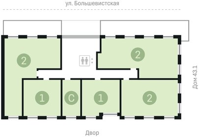 Квартира 106,5 м², 3-комнатная - изображение 2