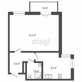 Квартира 37,8 м², 1-комнатная - изображение 2