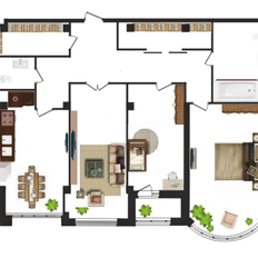 Квартира 142,3 м², 3-комнатная - изображение 2