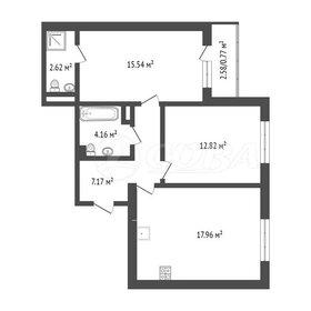 Квартира 60,4 м², 2-комнатная - изображение 1