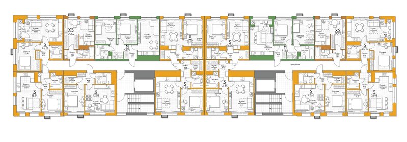 58,5 м², 3-комнатная квартира 3 500 000 ₽ - изображение 77