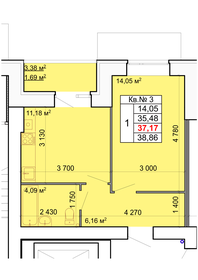 32,5 м², 1-комнатная квартира 2 580 000 ₽ - изображение 34