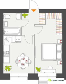 Квартира 34,7 м², 1-комнатная - изображение 1