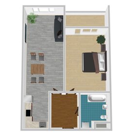 Квартира 37,7 м², 1-комнатная - изображение 1